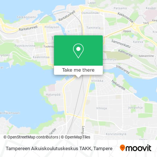 Tampereen Aikuiskoulutuskeskus TAKK map