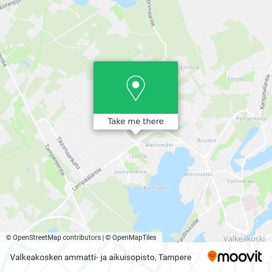 Valkeakosken ammatti- ja aikuisopisto map