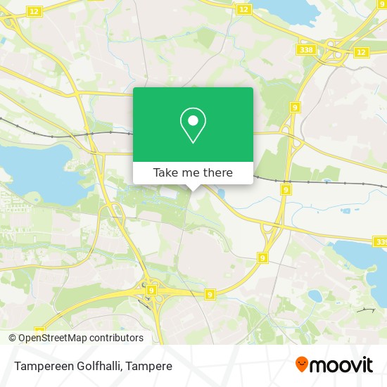 Tampereen Golfhalli map