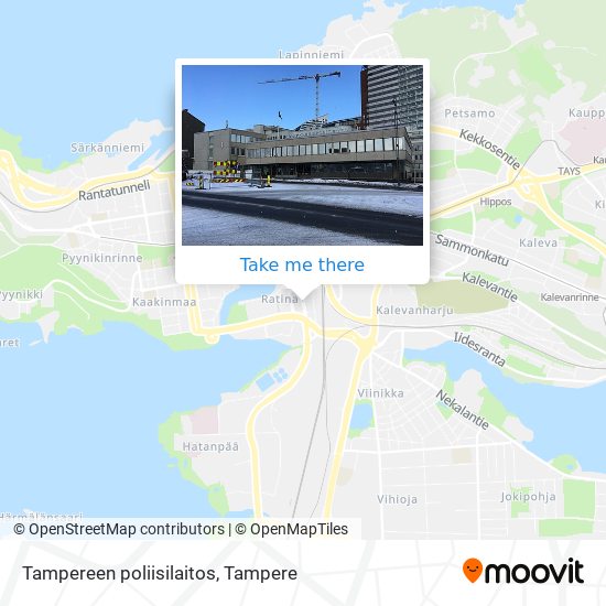 Tampereen poliisilaitos map