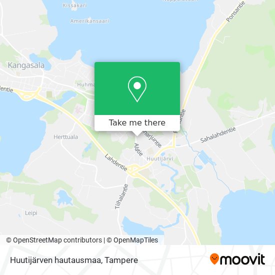 Huutijärven hautausmaa map