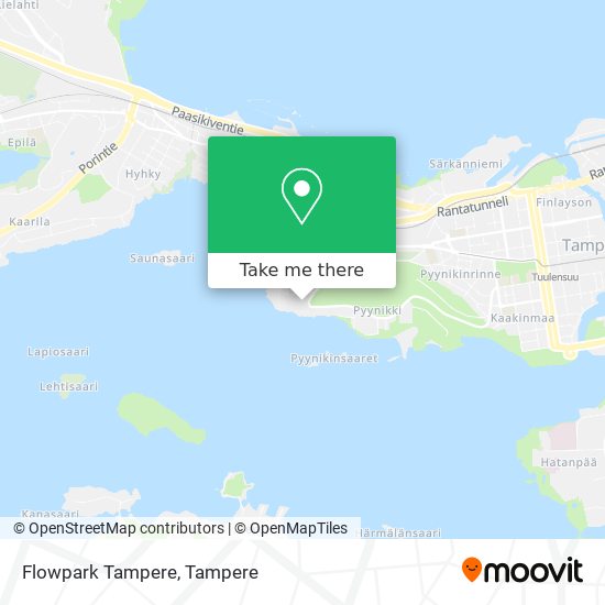 Flowpark Tampere map