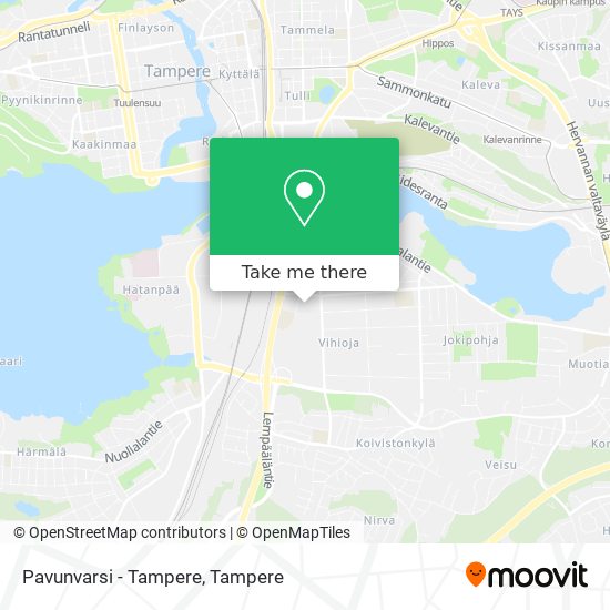 Pavunvarsi - Tampere map