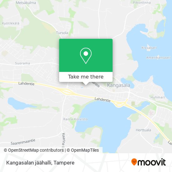 Kangasalan jäähalli map