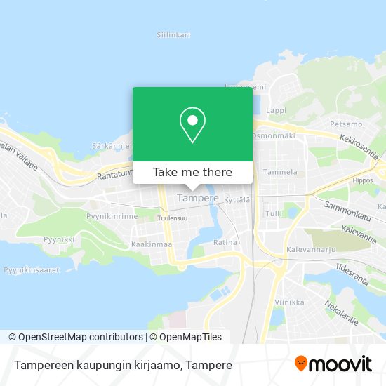Tampereen kaupungin kirjaamo map