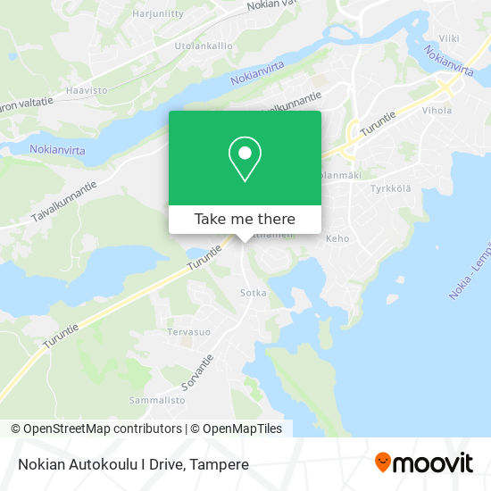 Nokian Autokoulu I Drive map