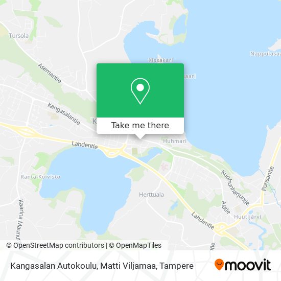 Kangasalan Autokoulu, Matti Viljamaa map