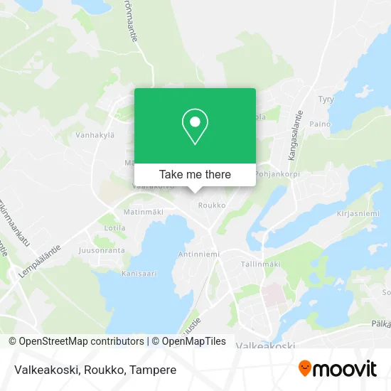 Valkeakoski, Roukko map