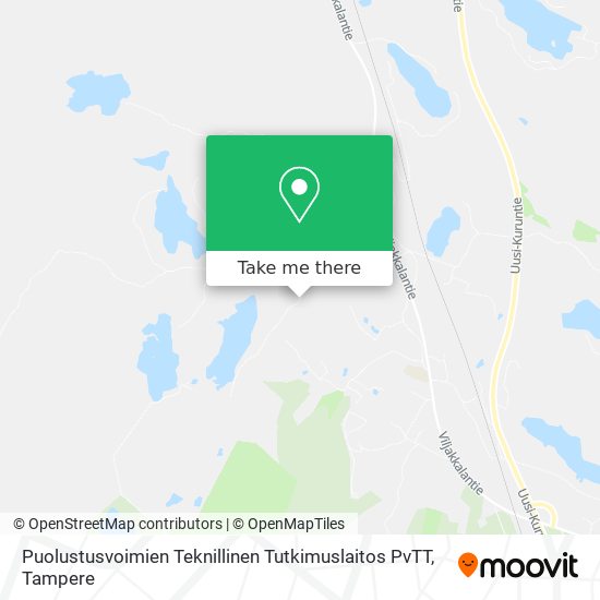 Puolustusvoimien Teknillinen Tutkimuslaitos PvTT map