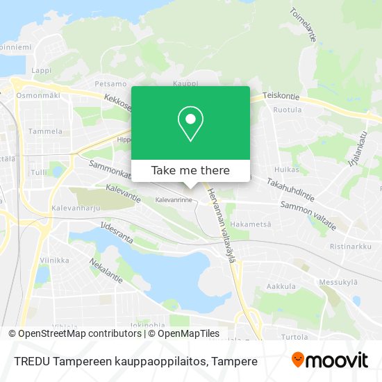 TREDU Tampereen kauppaoppilaitos map