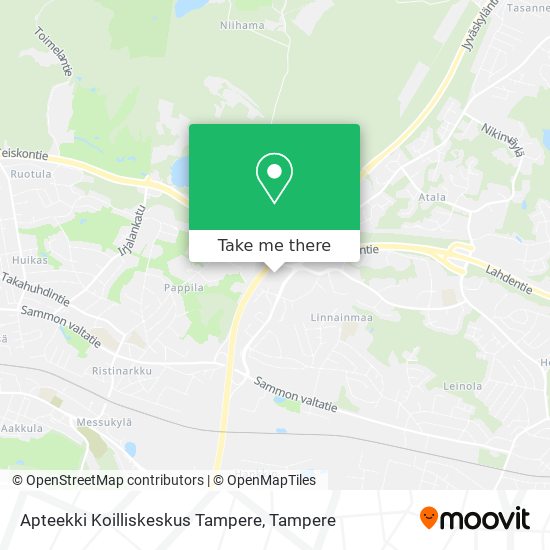 Apteekki Koilliskeskus Tampere map