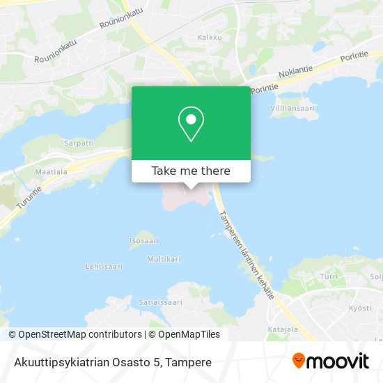 Akuuttipsykiatrian Osasto 5 map