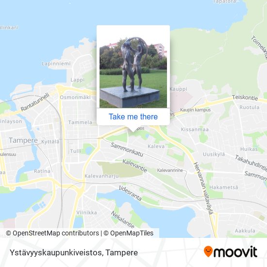 Ystävyyskaupunkiveistos map