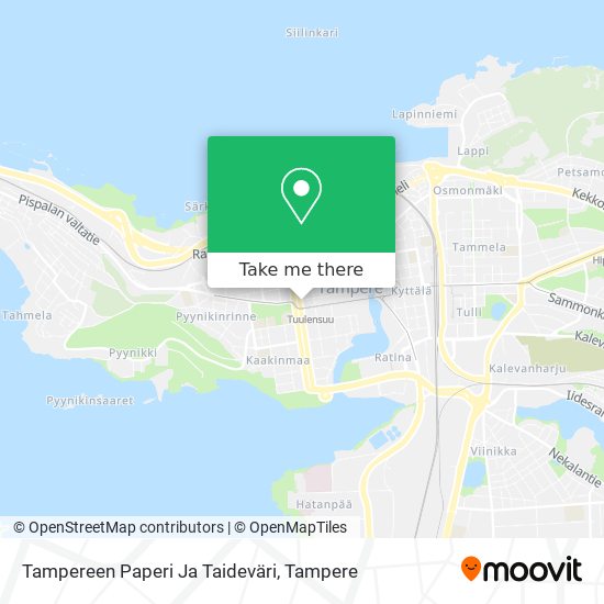 Tampereen Paperi Ja Taideväri map