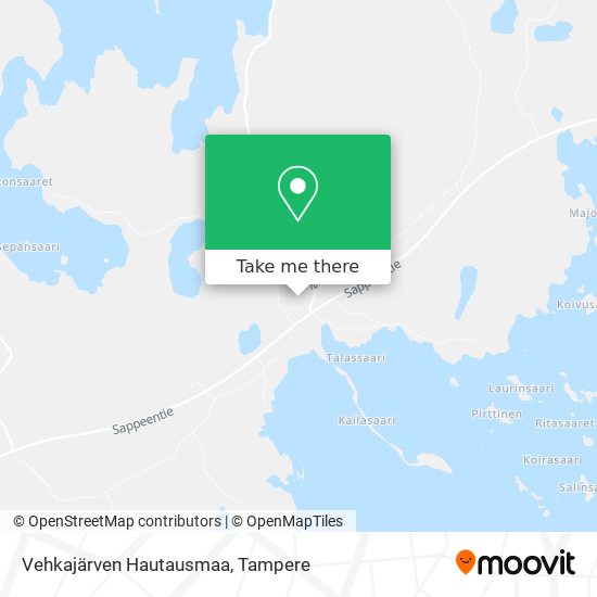 Vehkajärven Hautausmaa map