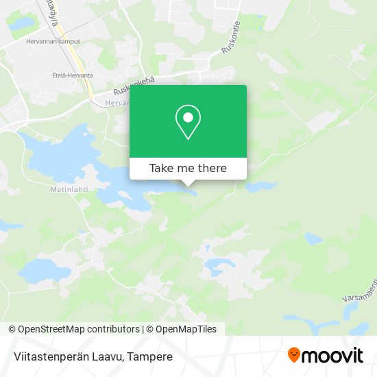 How to get to Viitastenperän Laavu in Tampere by Bus or Light Rail?