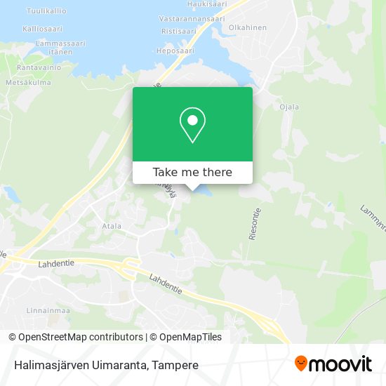 Halimasjärven Uimaranta map