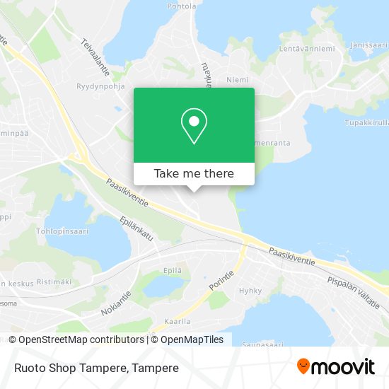 Ruoto Shop Tampere map