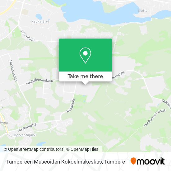 Tampereen Museoiden Kokoelmakeskus map