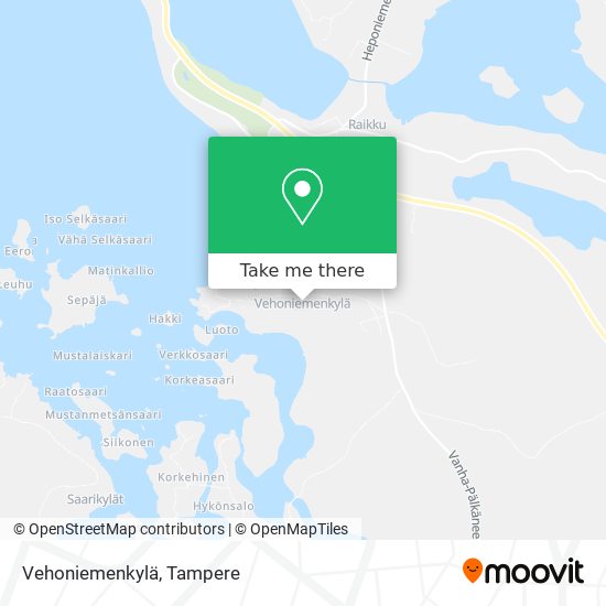 How to get to Vehoniemenkylä in Kangasala by Bus?