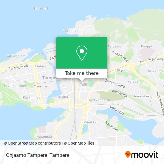 Ohjaamo Tampere map