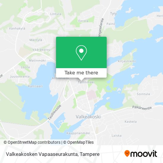 Valkeakosken Vapaaseurakunta map