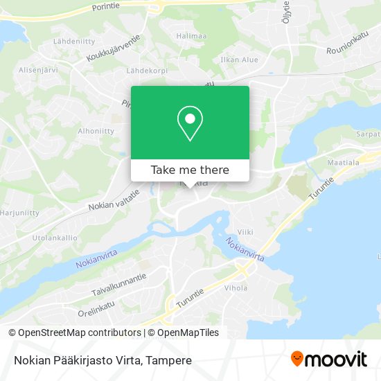Nokian Pääkirjasto Virta map