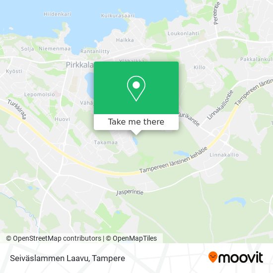 Seiväslammen Laavu map