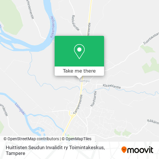 Huittisten Seudun Invalidit ry Toimintakeskus map