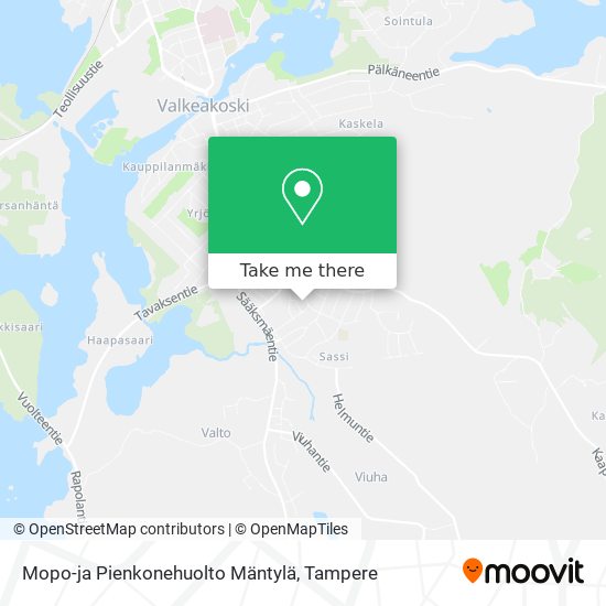 Mopo-ja Pienkonehuolto Mäntylä map