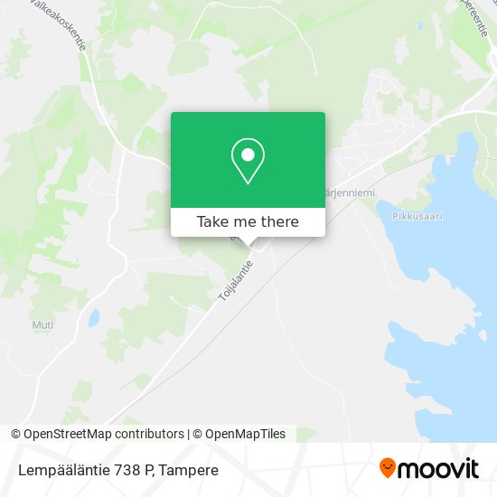 Lempääläntie 738 P map