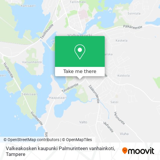 Valkeakosken kaupunki Palmurinteen vanhainkoti map