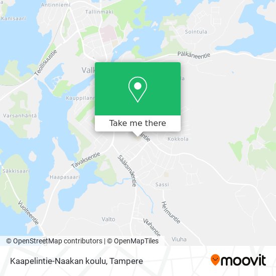 Kaapelintie-Naakan koulu map