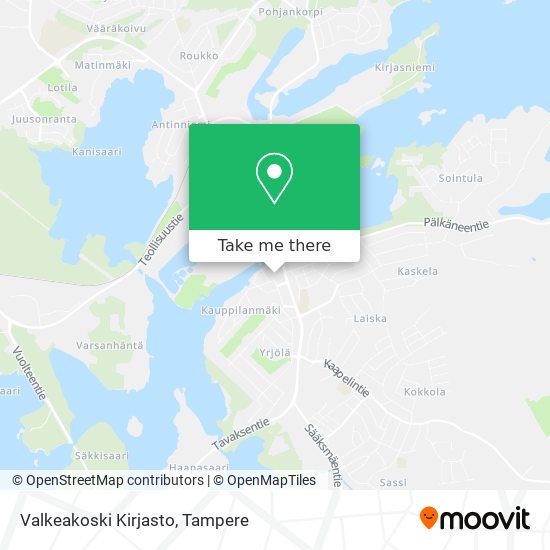 Valkeakoski Kirjasto map