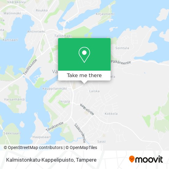 Kalmistonkatu-Kappelipuisto map