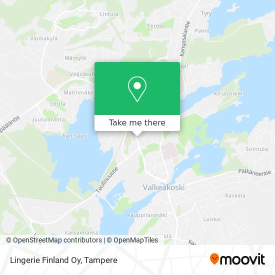 Lingerie Finland Oy map