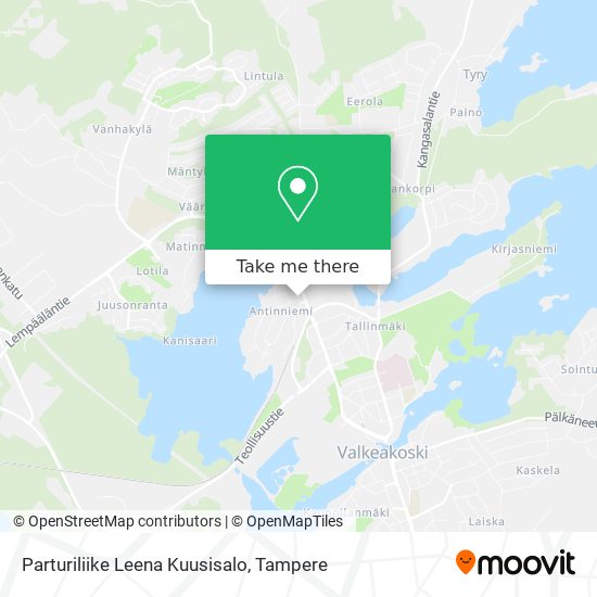 Parturiliike Leena Kuusisalo map