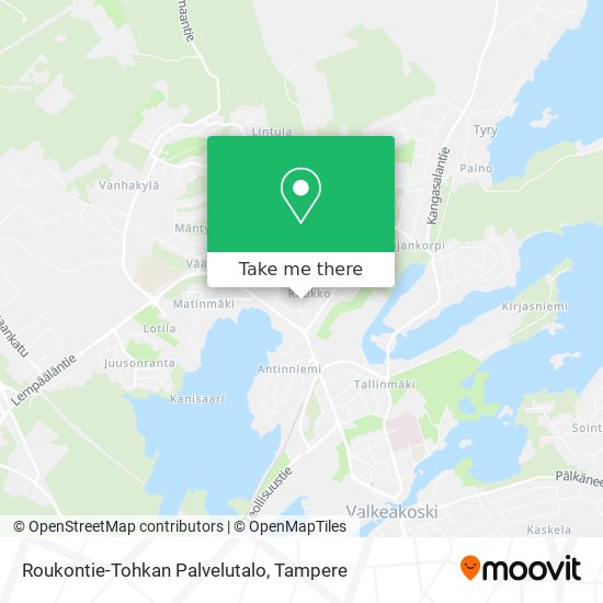 Roukontie-Tohkan Palvelutalo map