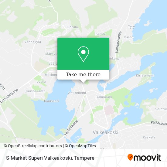 S-Market Superi Valkeakoski map