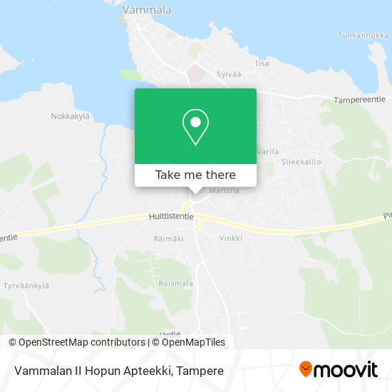 Vammalan II Hopun Apteekki map