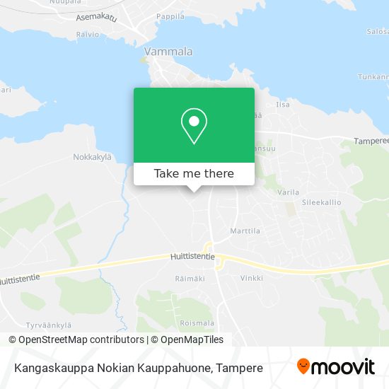 Kangaskauppa Nokian Kauppahuone map