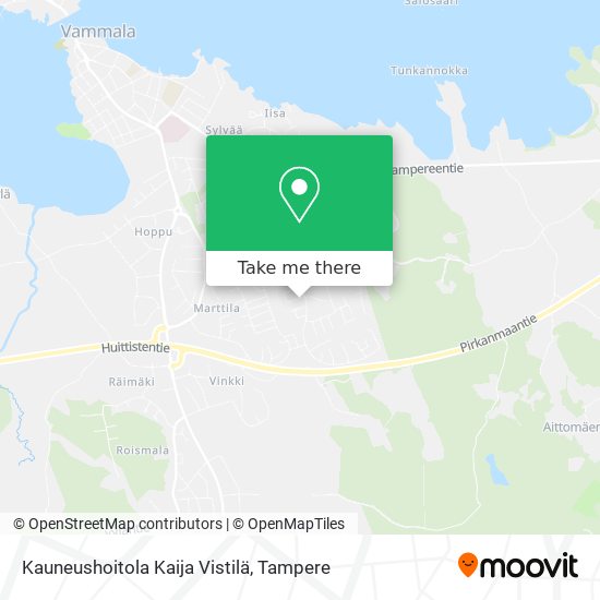 Kauneushoitola Kaija Vistilä map