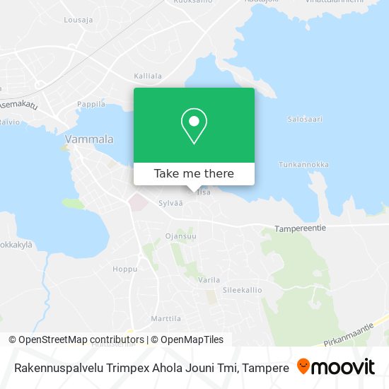 Rakennuspalvelu Trimpex Ahola Jouni Tmi map