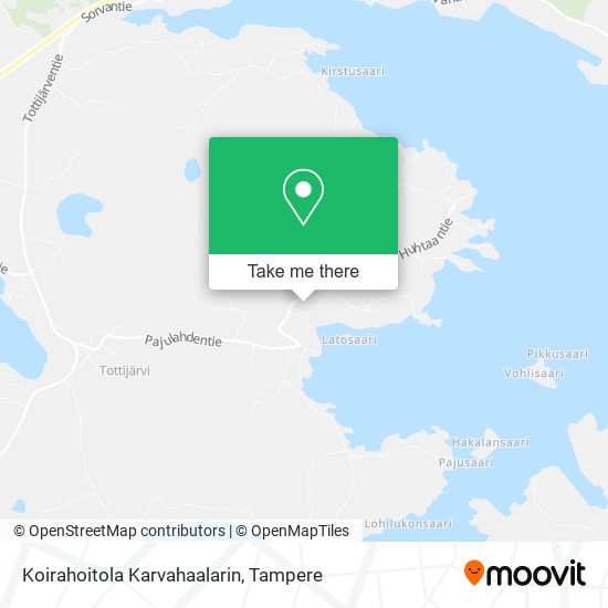 Koirahoitola Karvahaalarin map