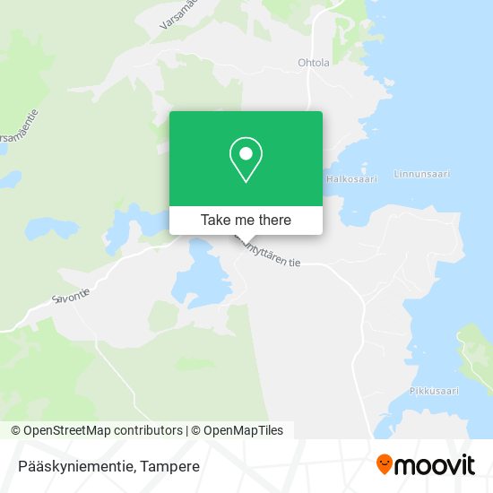 Pääskyniementie map