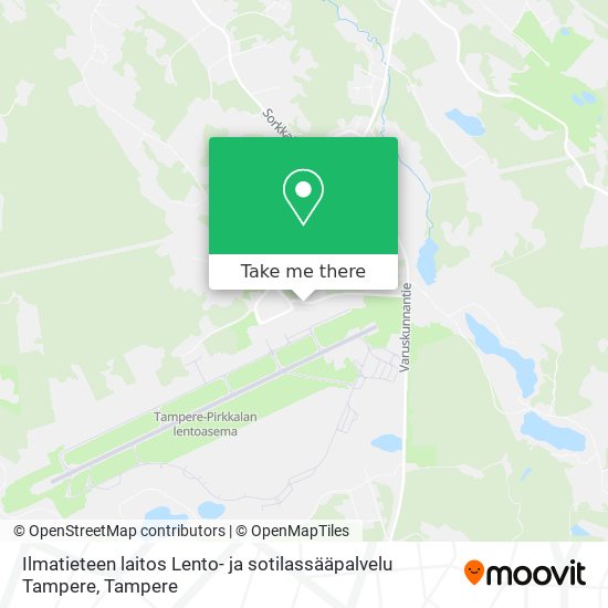 Ilmatieteen laitos Lento- ja sotilassääpalvelu Tampere map
