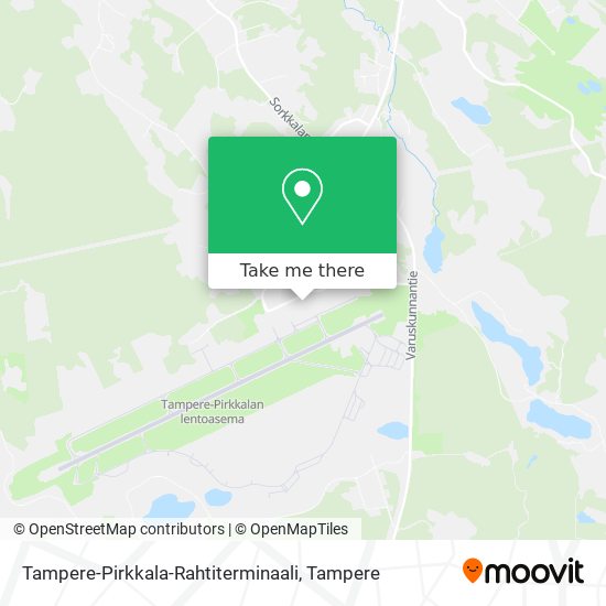 Tampere-Pirkkala-Rahtiterminaali map