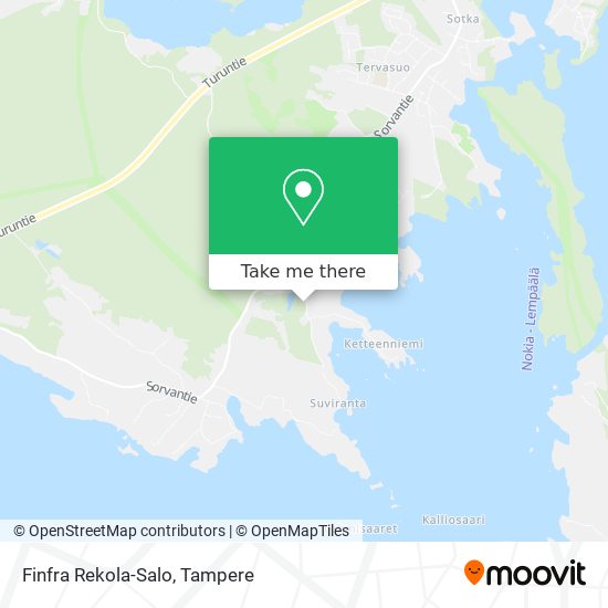 Finfra Rekola-Salo map