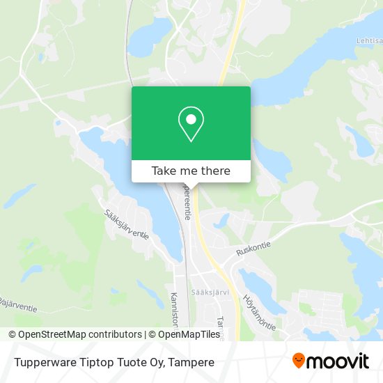 Tupperware Tiptop Tuote Oy map