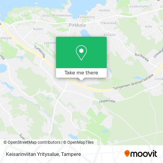 Keisarinviitan Yritysalue map